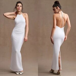 Ronny Kobo Halo High-Neck Sequined Gown NWT